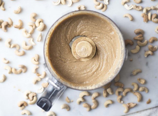 ALT-in-post-3=How to Make Homemade Cashew Butter, Step 3: Add Coconut Oil, Syrup & Cinnamon and Blend Again | Vitacost.com/blog