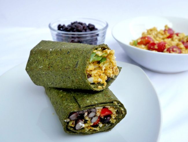 Homemade Vegan Cauliflower “Egg-Salad” Breakfast Burrito | Vitacost.com/Blog