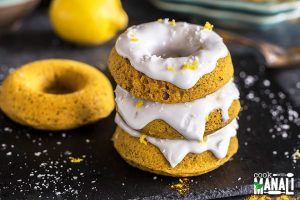 Homemade Vegan Lemon Turmeric Donuts with Coconut Icing | Vitacost.com/Blog