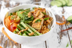 Homemade Vegan Thai Tofu Daikon Noodle Bowl | Vitacost.com/Blog