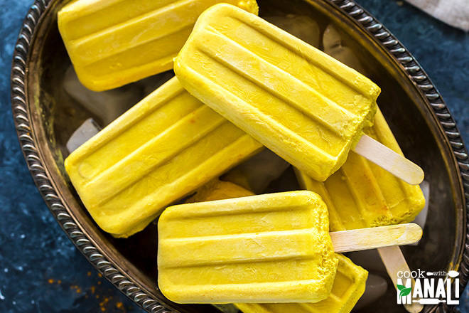 Homemade Vegan Golden Milk Ice Pops | Vitacost.com/Blog