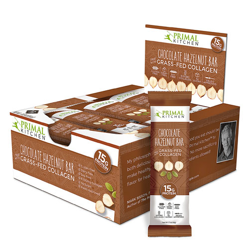 Primal Kitchen Grass Fed Chocolate Hazelnut Collagen Bars | Vitacost.com/Blog