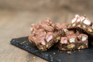Vegan Rocky Road Bars Close-Up | Vitacost Blog