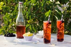 Tall Glasses of Iced Tea with Various Fruits | Vitacost.com/Blog