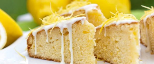 Slice of Lemon Cake with White Chocolate Glaze | Vitacost.com/blog
