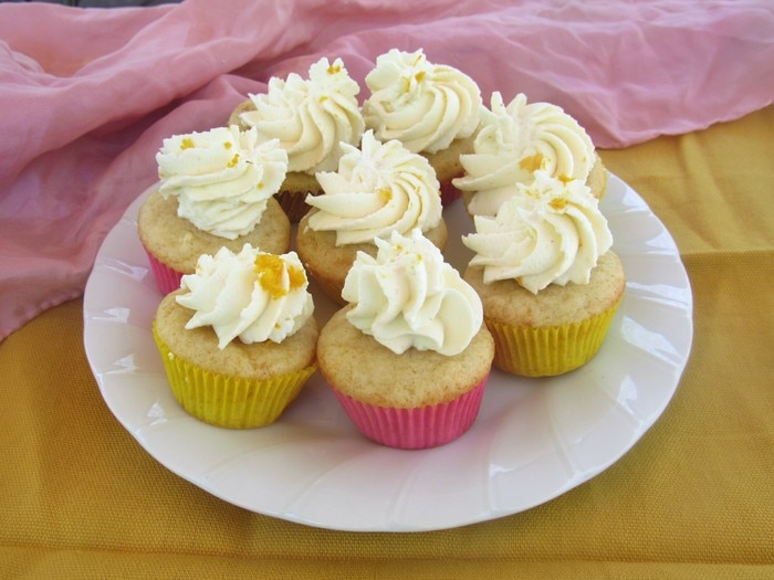 Homemade Meyer Lemon Cupcakes with Lemon Curd Whip Cream | Vitacost.com/Blog