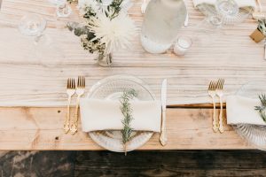 Fresh Rosemary Sprig on Place Setting at Eco-Friendly Wedding | Vitacost.com/Blog