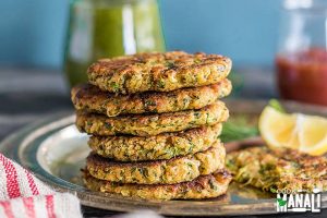 Homemade Vegan Zucchini Fritters with Chickpea Flour | Vitacost.com/Blog
