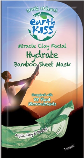 Earth Kiss Miracle Clay Facial Hydrate Bamboo Sheet Mask Earth Kiss Miracle Clay Facial Hydrate Bamboo Sheet Mask