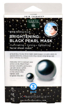 Earth Therapeutics K-aesthetics™ Facial Sheet Mask Brightening Black Pearl  Earth Therapeutics K-aesthetics™ Facial Sheet Mask Brightening Black Pearl