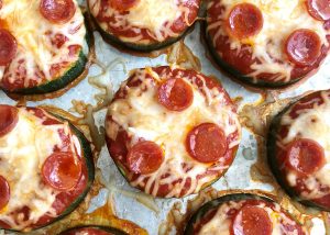 Close Up Of Mini Zucchini Pepperoni Pizza Bites | Vitacost Blog