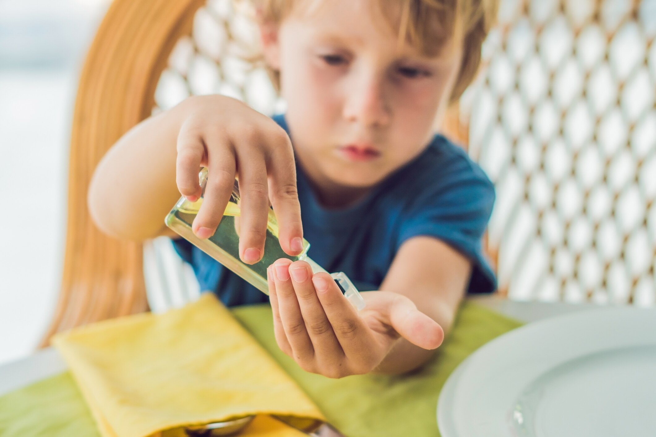 Young Boy Using Natural Homemade Hand Sanitizer | Vitacost.com/Blog