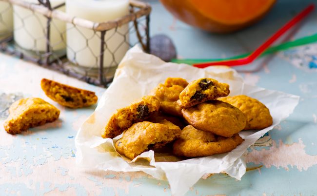 Paleo Sweet Potato-Pecan Cookies Sweet Potato Chocolate Chip Cookies on Napkin | Vitacost Blog
