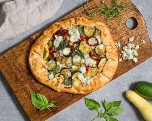 Top View of Tart Filled With Summer Squash | Vitacost Blog