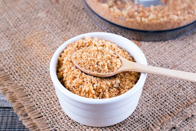 Vegan Cheese Recipe: Grated Parmesan Substitute Vegan Cheese, Substitute for Parmesan Cheese, in Small, White Bowl | Vitacost.com/blog