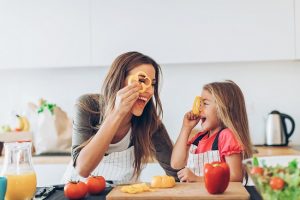 Mother and Young Daughter Preparing Kid-Friendly Plant-Based Meals | Vitacost.com/Blog