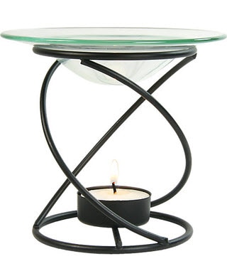 Aura Cacia Spiral Candle Lamp Black | Vitacost.com/blog