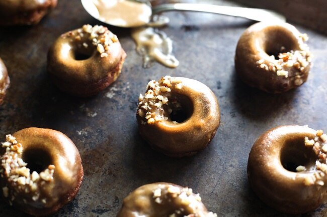 Homemade Baked Paleo Caramel-Apple Donuts Recipe | Vitacost.com/Blog