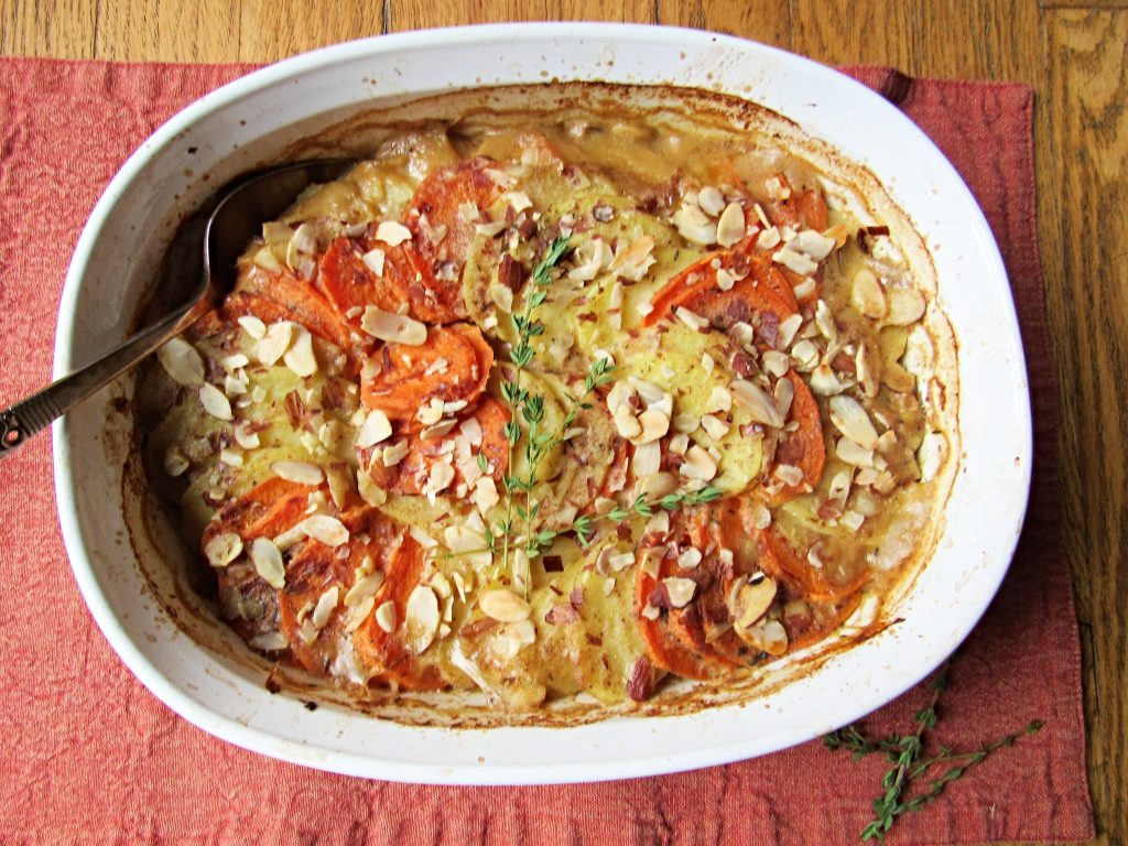 Homemade Vegan & Gluten-Free Sweet Potato Gratin | Vitacost.com/Blog