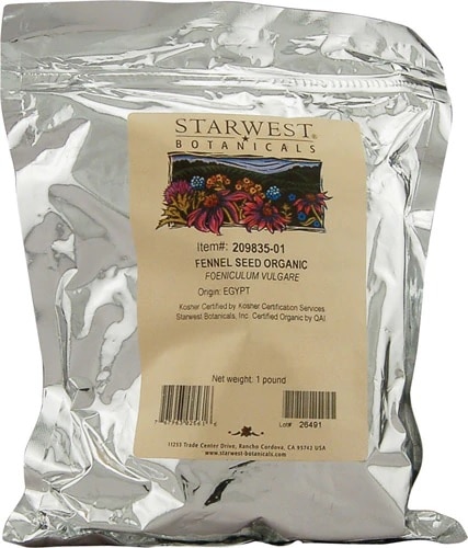 Starwest Botanicals Organic Fennel Seeds | Vitacost.com/Blog