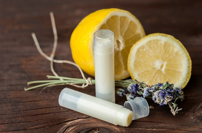 Homemade Lemon Essential Oil Lip Balm | Vitacost.com/Blog
