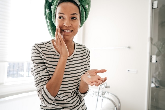 Woman Practicing Best Habits for Healthy Skin | Vitacost.com/blog