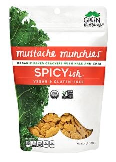 Green Mustache Organic Baked Gluten Free Vegan Spicyish Crackers with Kale and Chia | Vitacost.com/Blog