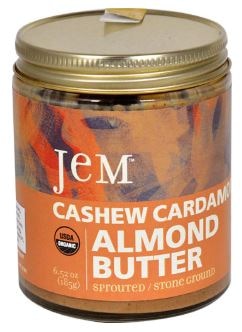Jem Raw Organic Sprouted Cashew Cardamom Almond Butter | Vitacost.com/Blog