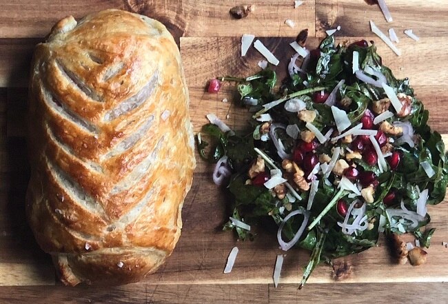 Healthy Warm Winter Salad Recipe Homemade Warm Winter Arugula Salad with Pomegranate Seeds, Walnuts, Shallots & More | Vitacost.com/Blog