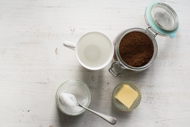 9 Natural Food Trends to Watch in 2019  2019 Food Trends exemplified by Supplies to Make Keto or Paleo Bulletproof Coffee with Butter on White Table | Vitacost.com/blog