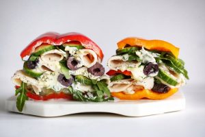 Homemade Breadless Keto & Paleo Bell Pepper Sandwich | Vitacost.com/blog