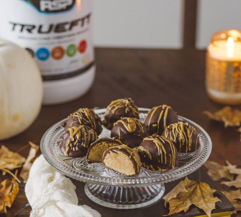 Keto Dark Chocolate Peanut Butter Truffles from RSP Nutrition
