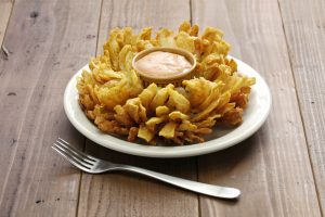 Blooming Onion with Dipping Sauce on Wood Table | Vitacost Blog