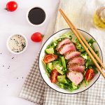 Top View of Seared Tuna Salad | Vitacost Blog