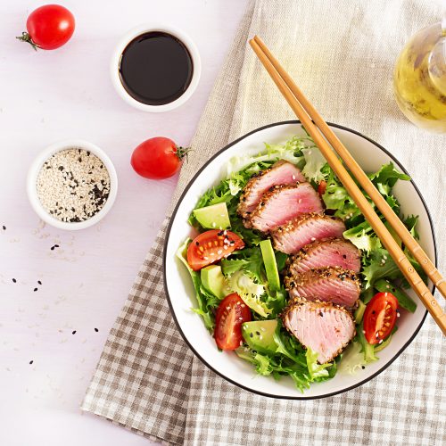 Everything BagelCrusted Seared Tuna