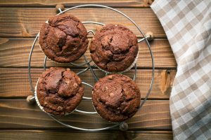 Top View of Chocolate Muffins with Chocolate Chips | Vitacost Blog