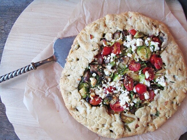 Homemade Savory Galette Brussels Sprouts & Feta | Vitacost.com/Blog