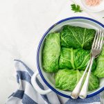 Stuffed and Rolled Cabbage in Bowl on White Background | Vitacost Blog