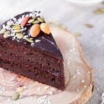Vegan Chocolate Cake Made with Beets, Topped with Nuts and Seeds | Vitacost.com/blog