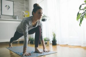 Woman Practicing Yoga at Home | Vitacost.com/Blog