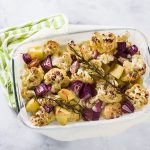 Roasted Cauliflower, Rosemary and Red Onion Side Dish in Baking Dish | Vitacost.com/blog