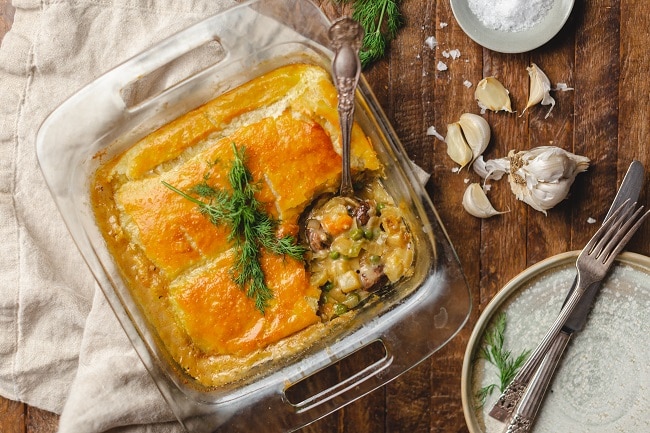 Vegetarian Mushroom-Vegetable Pot Pie Homemade Vegetarian Mushroom-Vegetable Pot Pie | Vitacost.com/Blog