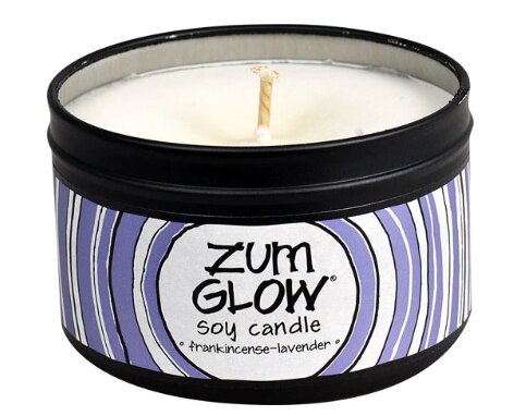 Zum Glow® Frankincense-Lavender Soy Candle Zum Glow® Frankincense-Lavender Soy Candle | Vitacost.com/Blog
