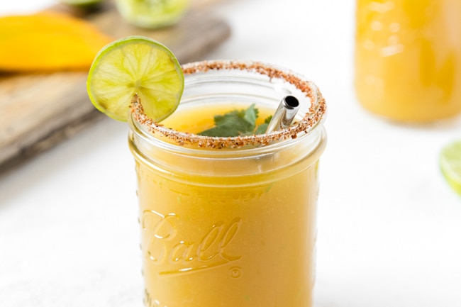 Spicy Mango Limeade Spicy Mango Limeade in Small Mason Jar | Vitacost Blog