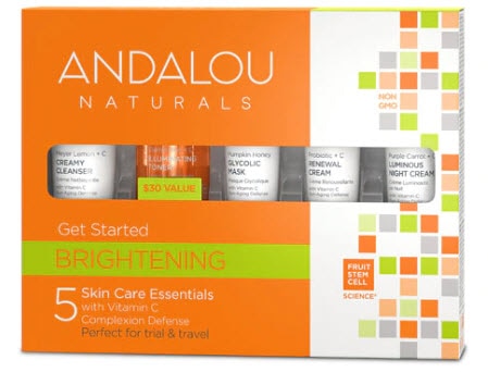 Andalou Naturals Brightening Get Started 5-Piece Gift Set  | Vitacost.com/blog