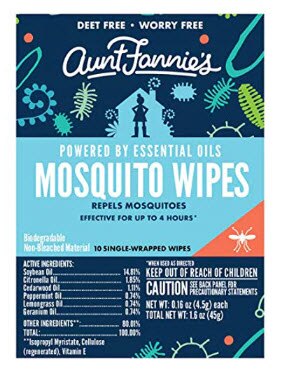 Aunt Fannie's Mosquito Wipes | Vitacost.com/blog