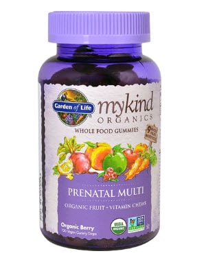 Garden of Life mykind Organics Prenatal Multi Whole Food Gummies Organic Berry  | Vitacost.com/blog