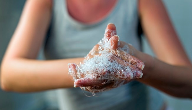 Woman Washing Hands to Prevent Germs | Vitacost.com/Blog