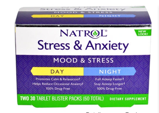 Natrol Stress & Anxiety Day and Night | Vitacost.com/blog