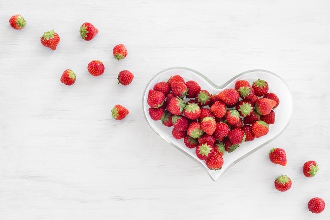 Nutritious Strawberries in Heart-Shaped Bowl | Vitacost.com/Blog